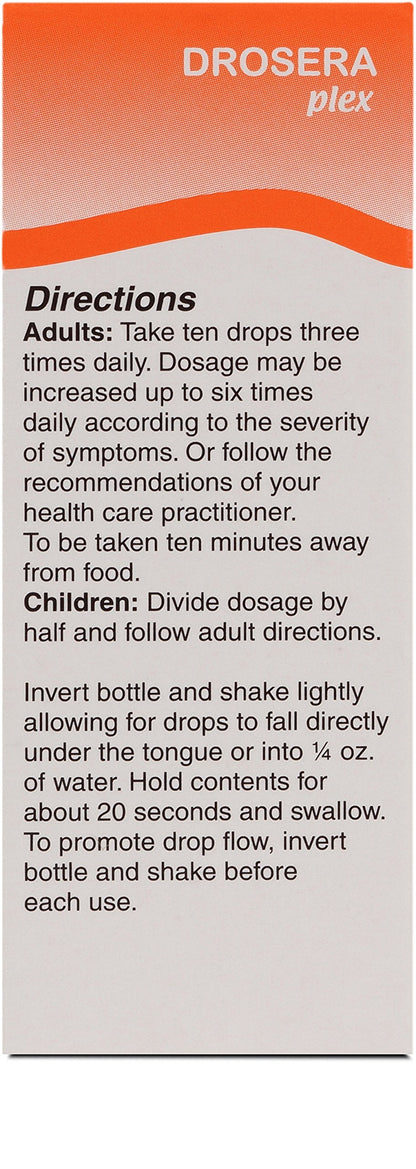 UNDA Drosera Plex - Homeopathic Remedy for Temporary Cough Relief | 1 fl oz