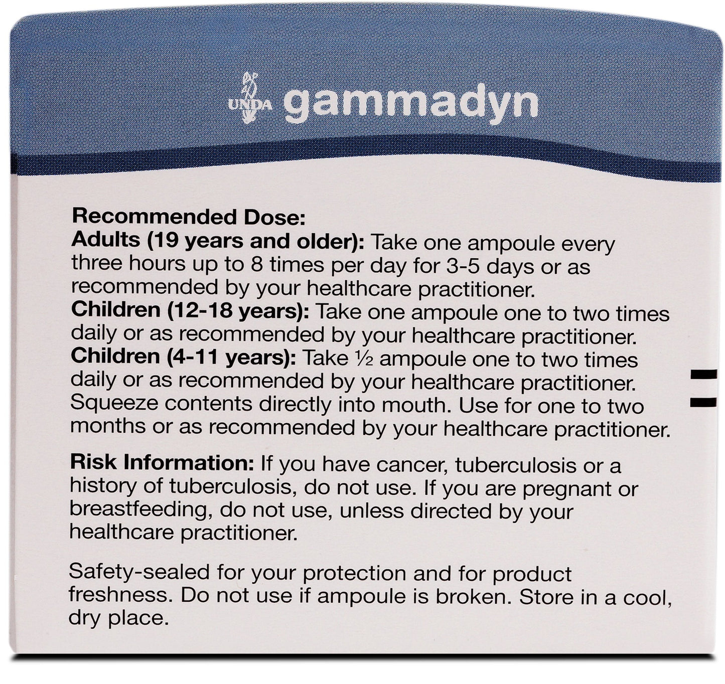 UNDA GAMMADYN Cu | Copper Oligo-Element Supplement | 30 Ampoules