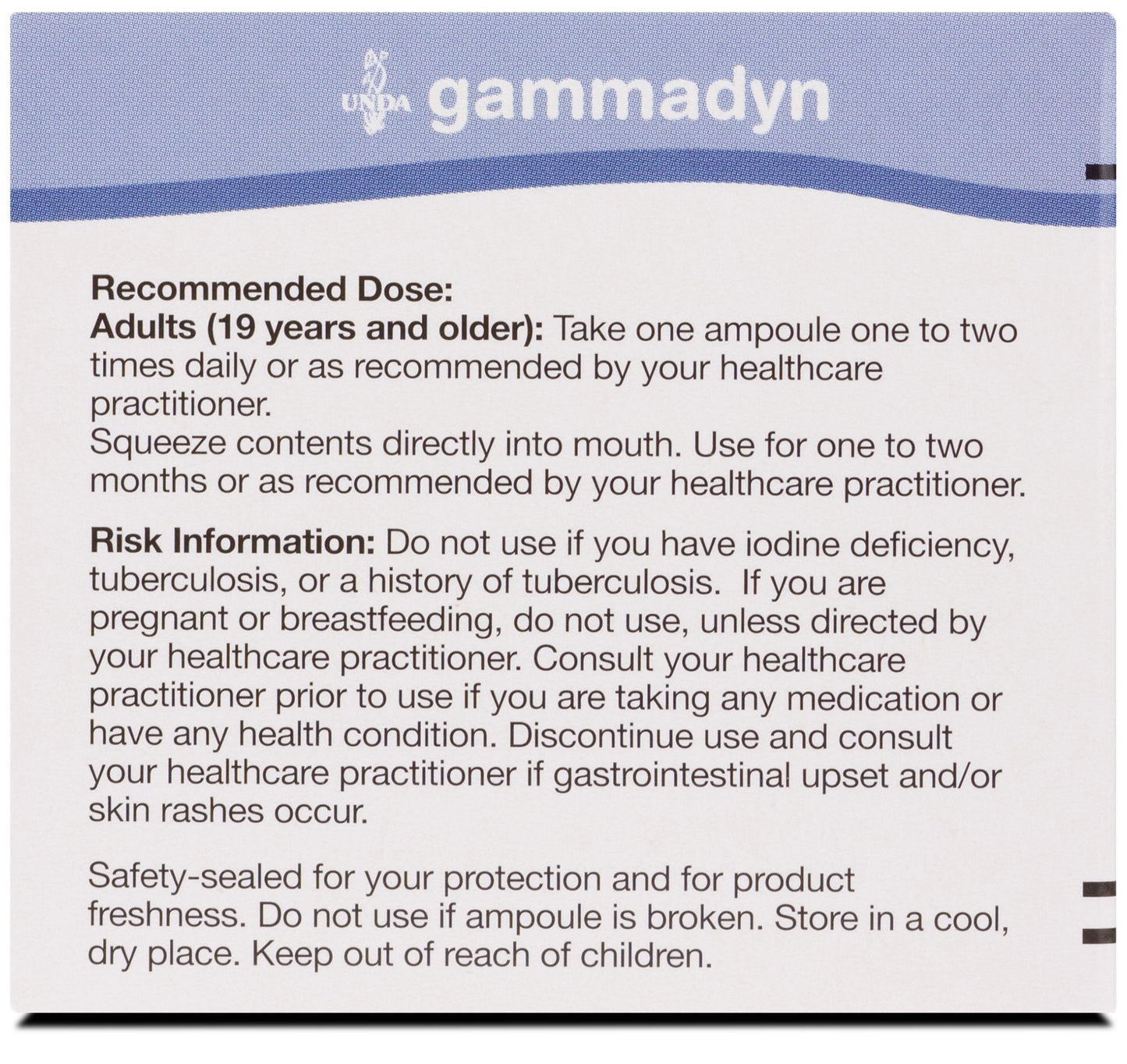 UNDA GAMMADYN Mn-Co | Manganese-Cobalt Oligo-Element Supplement | 30 Ampoules