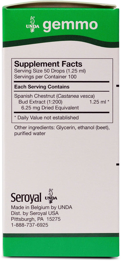 UNDA Gemmo Therapy Castanea Vesca Chestnut Bud Extract 4.2 fl oz