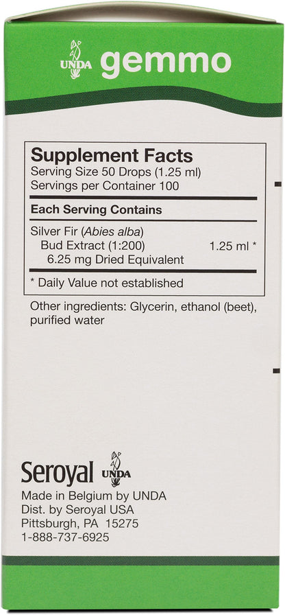 UNDA Gemmo Therapy Abies Alba | Silver Fir Buds | 4.2 fl. oz.