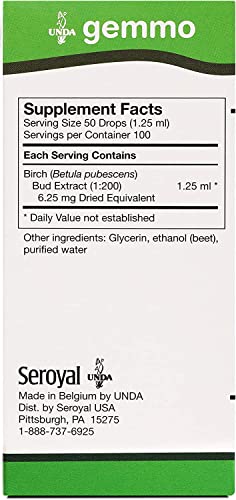 UNDA Gemmo Therapy Betula Pubescens | Birch Bud Extract 4.2 fl oz