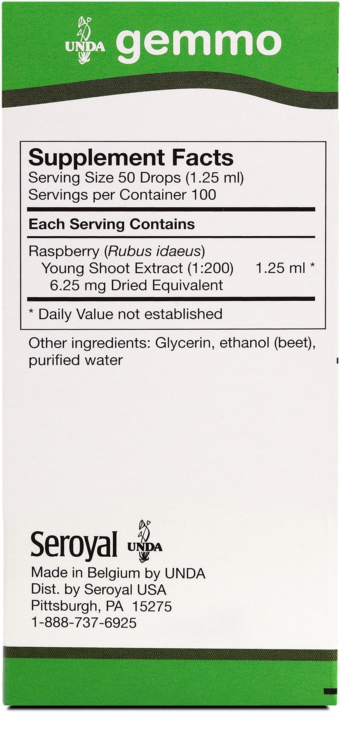 UNDA Gemmo Therapy Rubus Idaeus | Raspberry Young Shoot Extract 4.2 fl oz