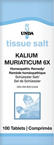 UNDA Kalium Muriaticum 6X – Homeopathic Skin Support | 100 Tablets