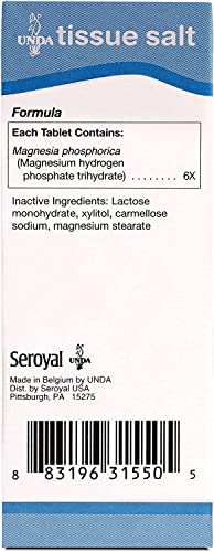 UNDA Magnesia Phosphorica 6X (Salt) – Homeopathic Muscle Health & Menstrual Cramps | 100 Tablets