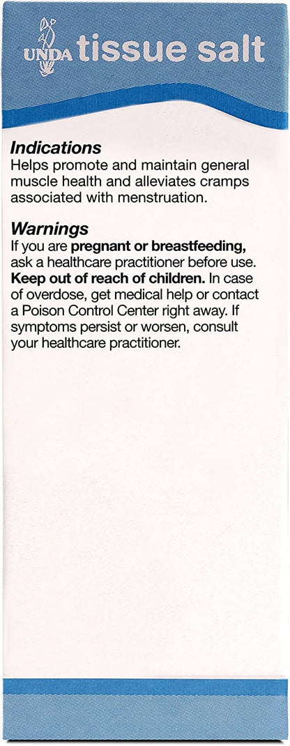 UNDA Magnesia Phosphorica 6X (Salt) – Homeopathic Muscle Health & Menstrual Cramps | 100 Tablets