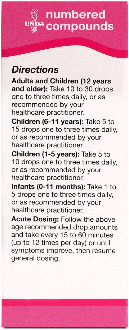 UNDA 8 Numbered Compounds – Homeopathic Preparation | 0.7 fl oz