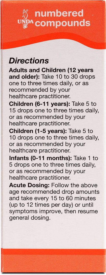 UNDA 210 Numbered Compounds | Homeopathic Preparation | 0.7 fl. oz.