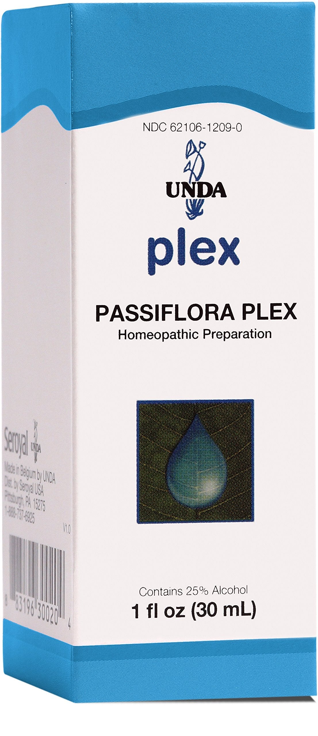 UNDA Passiflora Plex | Homeopathic Relief for Irregular Sleep (1 fl oz)