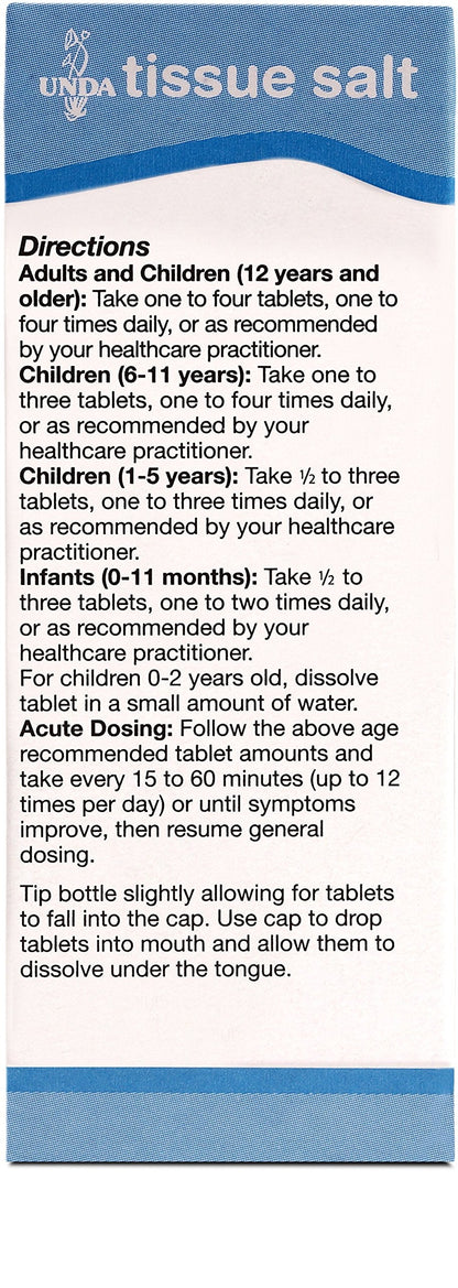 UNDA Silicea 6X Salt – Homeopathic Remedy for Acne & Brittle Nails | 100 Tablets