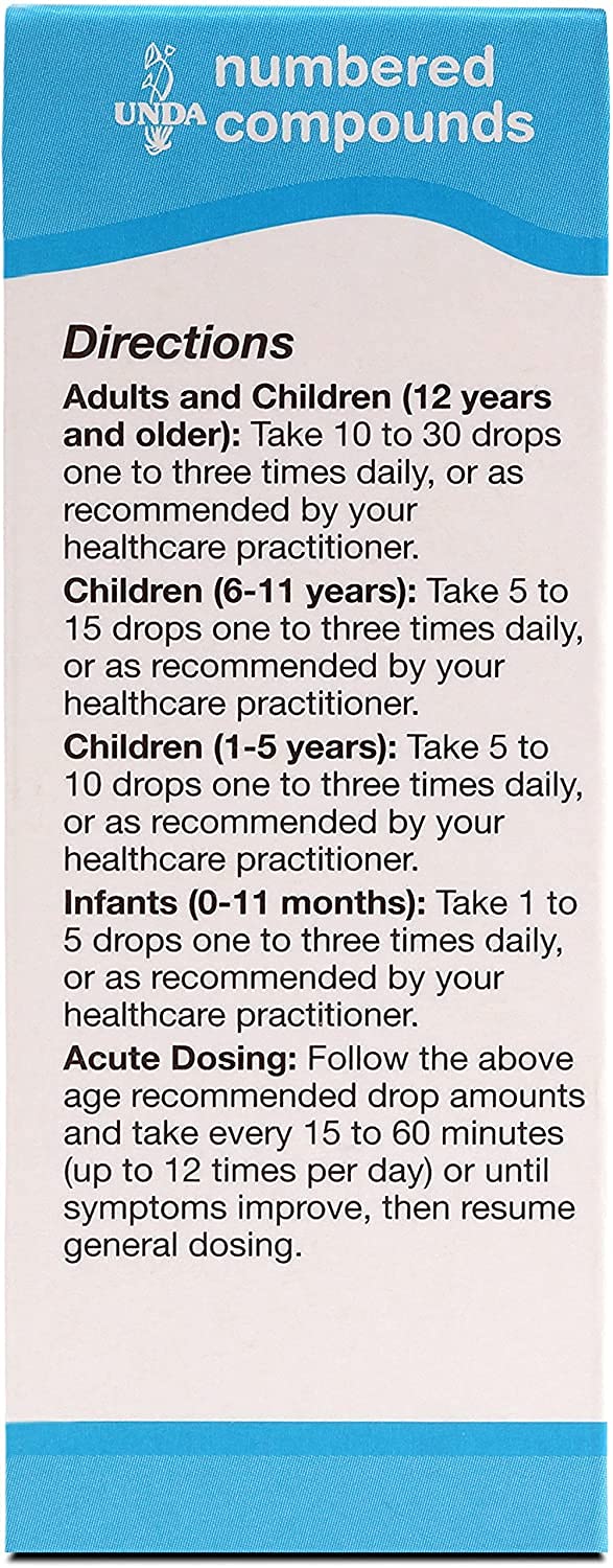 UNDA 3 Numbered Compounds – Homeopathic Preparation – 0.7 fl oz