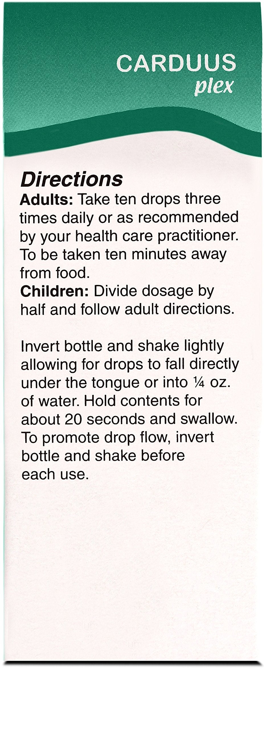 UNDA Carduus Plex | Homeopathic Remedy for Temporary Relief of Digestive Symptoms | 1 fl oz