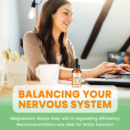 Magnesium Glycinate Liquid Drops 1000mg | Sleep, Calm & Digestion | Pineapple Flavor