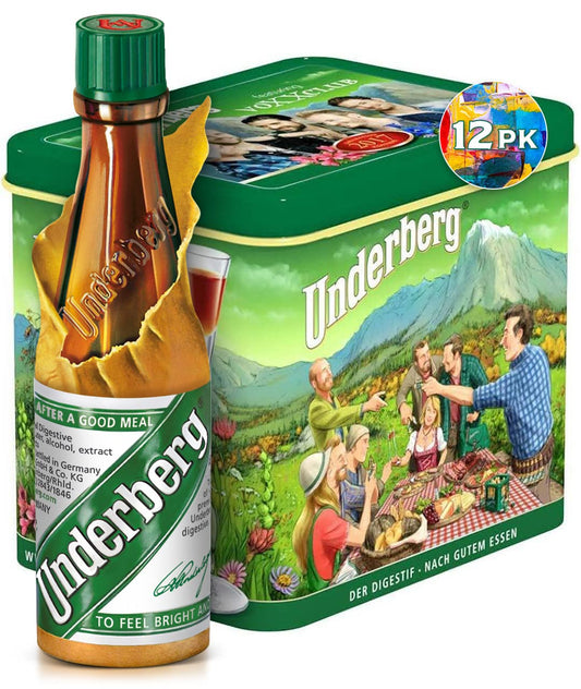 Underberg Annual Collector Tin – Limited Edition 2024 (12 x 0.67oz bottles) BritishVita | Premium UK Vitamins & Wellness Supplements