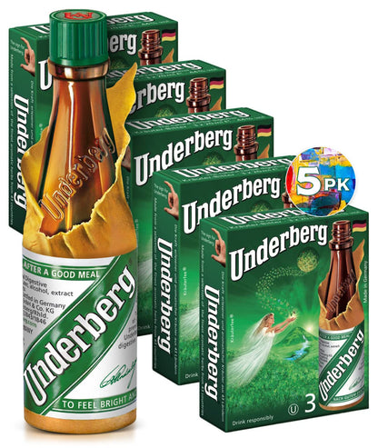 Underberg Natural Herb Bitters, 2-Ounce (Pack of 5) – Digestive Bitters