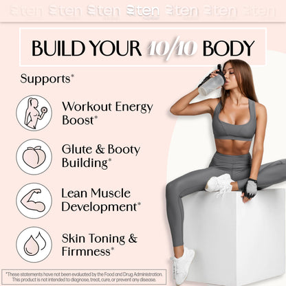 New - Creatine + Collagen for Women – Lean Muscle, Booty Gain, Energy & Recovery | 5g Creatine Monohydrate + 5000mg Collagen Peptides, Unflavored, 30 Servings
