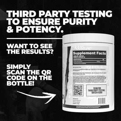 Pure Micronized Creatine Monohydrate Powder – 500g, Unflavored, 100 Servings, Third-Party Tested