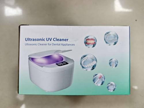 UNICHERRY Ultrasonic Retainer Cleaner – 45kHz for Dentures & Aligners