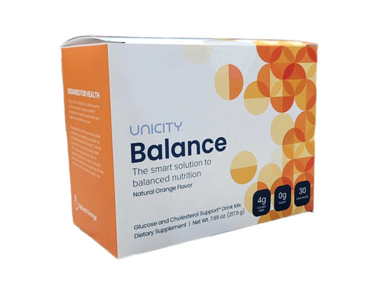 Unicity Balance Natural Orange – Stay Full Longer, Slow Carbs, 30 Packets BritishVita | Premium UK Vitamins & Wellness Supplements