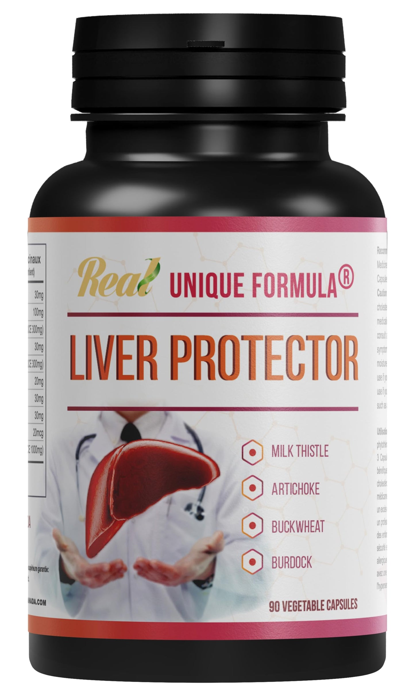Unique Formula Liver Support – Herbal Detox with Milk Thistle (90 Capsules)