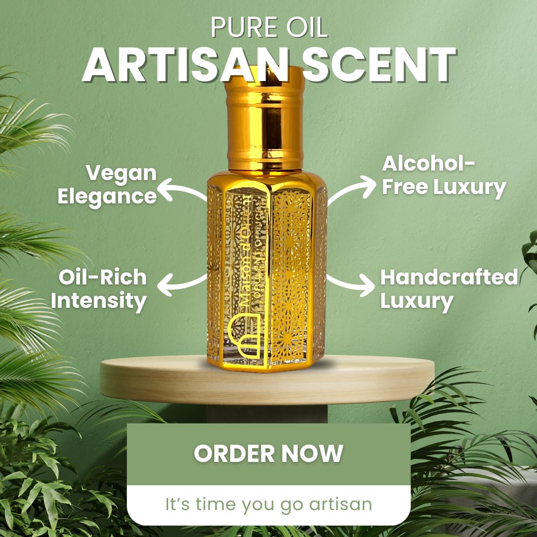 Maison d Orient Egyptian Musk Perfume Oil 12mL – Premium Unisex, Alcohol-Free