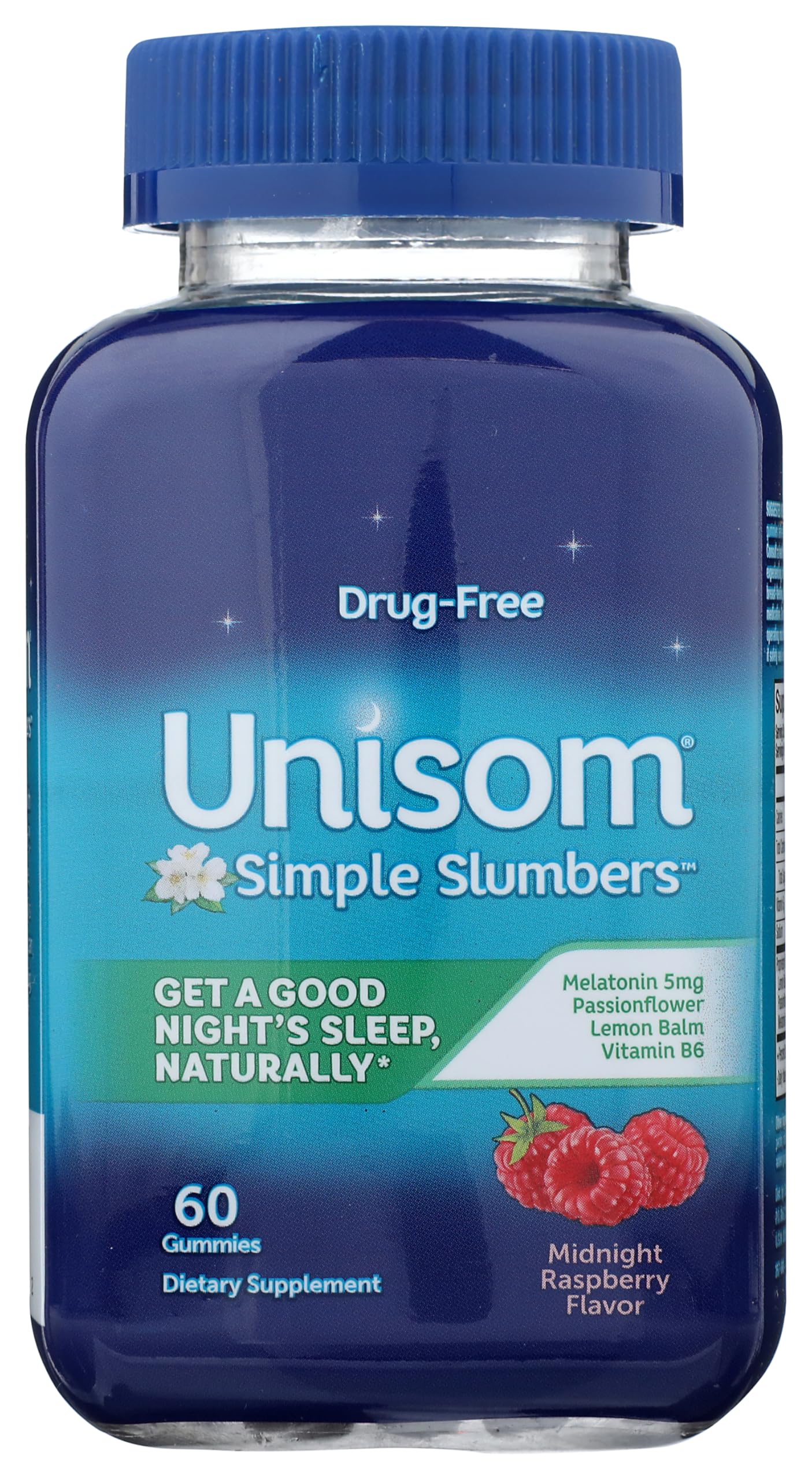 Unisom Melatonin Gummies 5mg Midnight Raspberry - 60 Count
