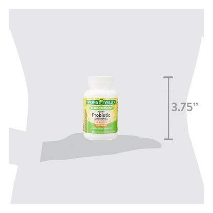 Spring Valley Age 50+ Probiotic + Prebiotic (30 Count) — Delayed-Release Vegetarian Capsules for Digestive Health | Gift Ice Roller