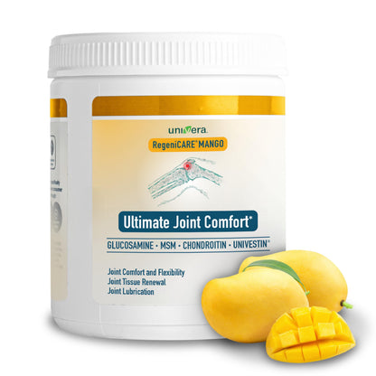 Univera RegeniCARE Canister - Glucosamine, Chondroitin, MSM, Univestin | 30-Day Mango Flavor