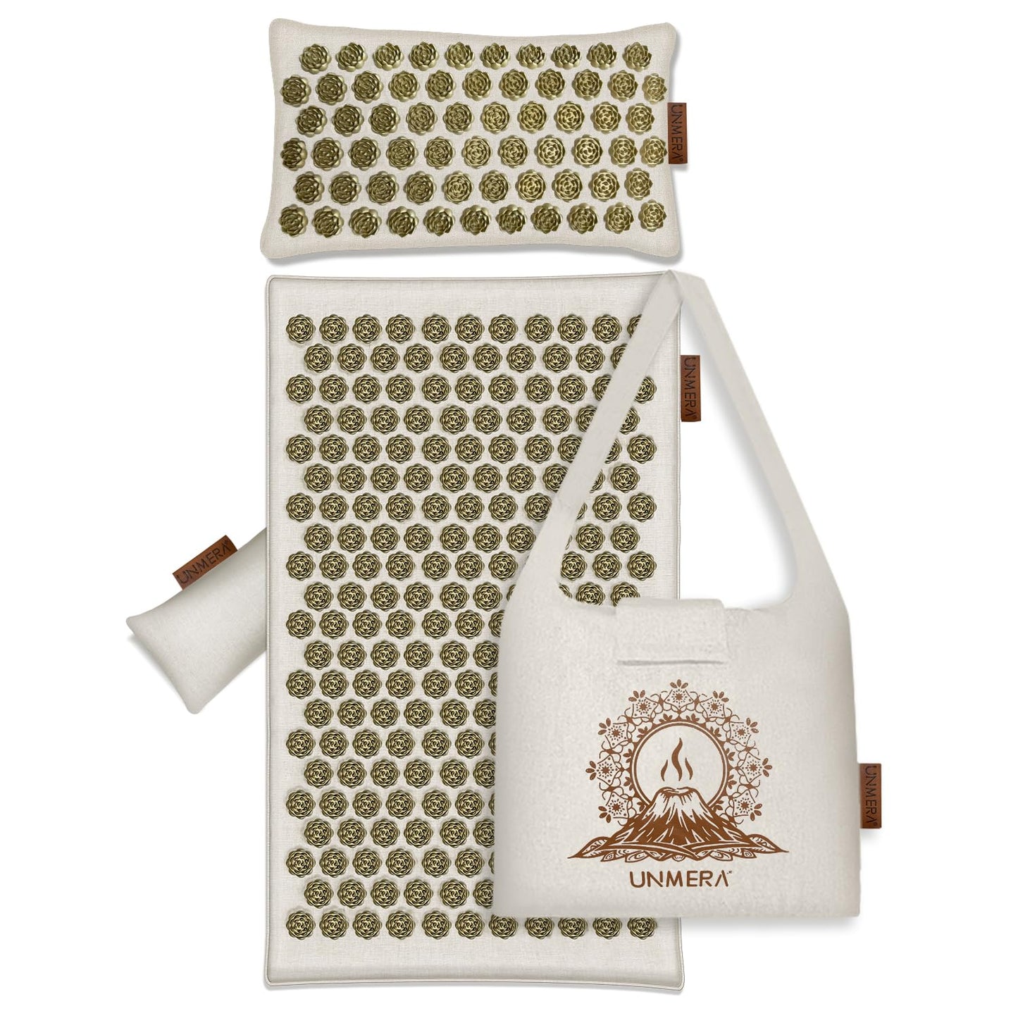 UNMERA Acupressure Mat & Pillow Set – Heat & Back Pain Relief