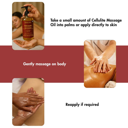 Majestic Pure Anti-Cellulite Massage Oil for Therapy – Vegan Collagen, Stem Cells & Natural Oils, 8 fl oz