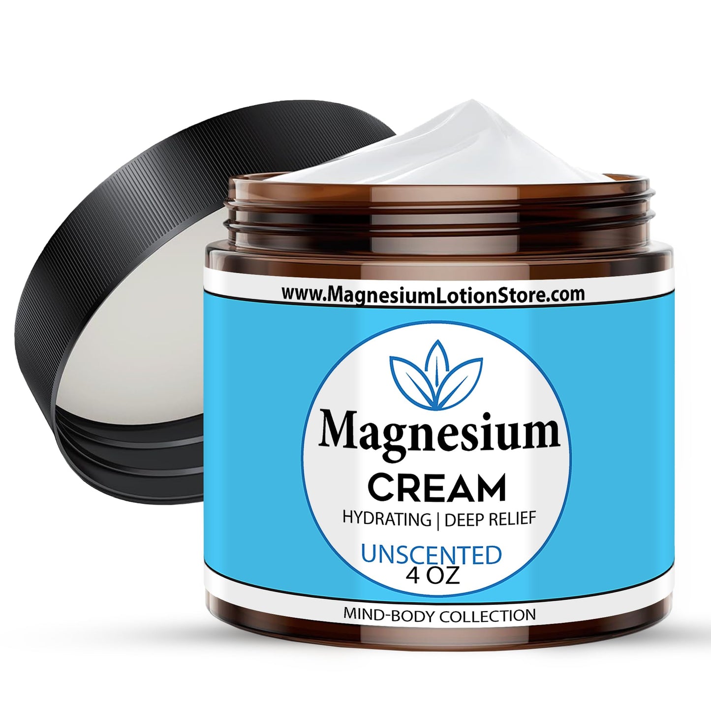 Unscented Magnesium Lotion – Sleep, Muscle Relaxation & Leg Cramps Relief