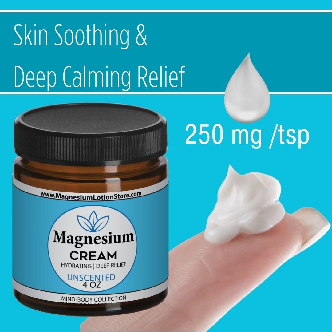 Unscented Magnesium Lotion – Sleep, Muscle Relaxation & Leg Cramps Relief