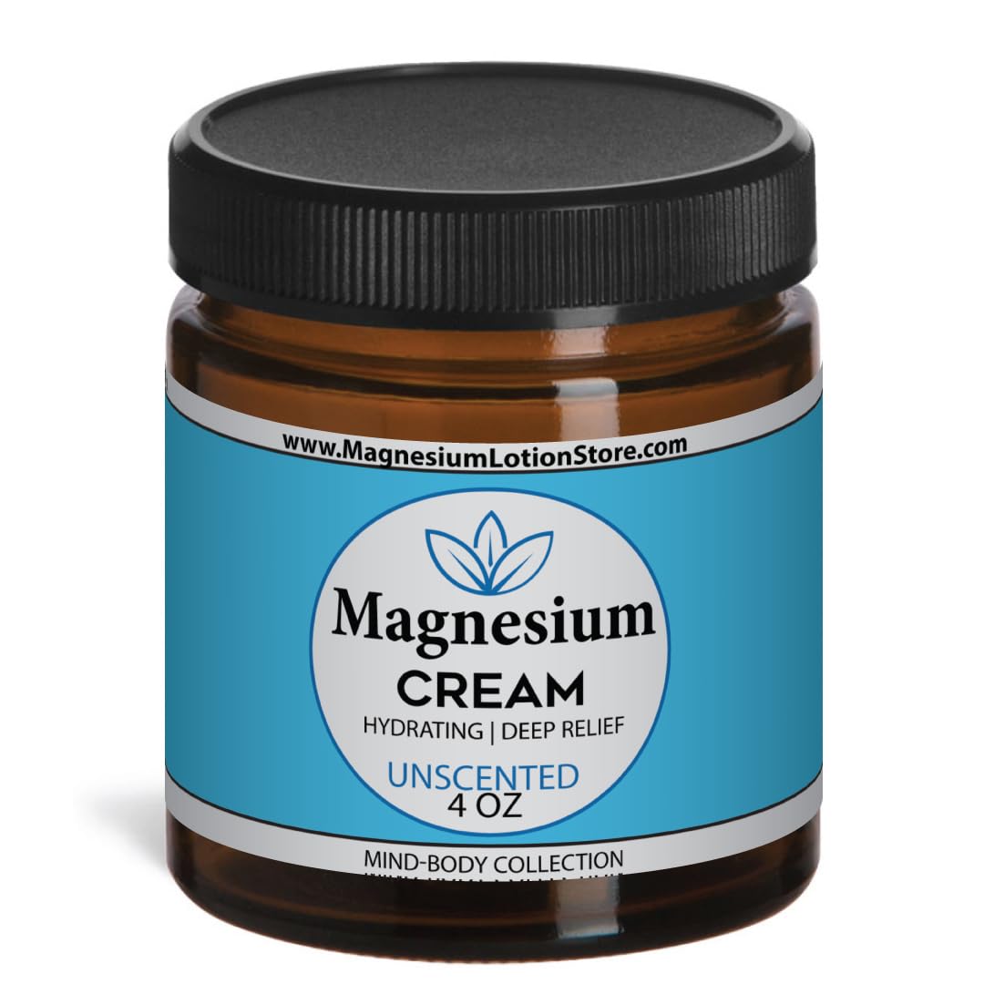 Unscented Magnesium Lotion – Sleep, Muscle Relaxation & Leg Cramps Relief