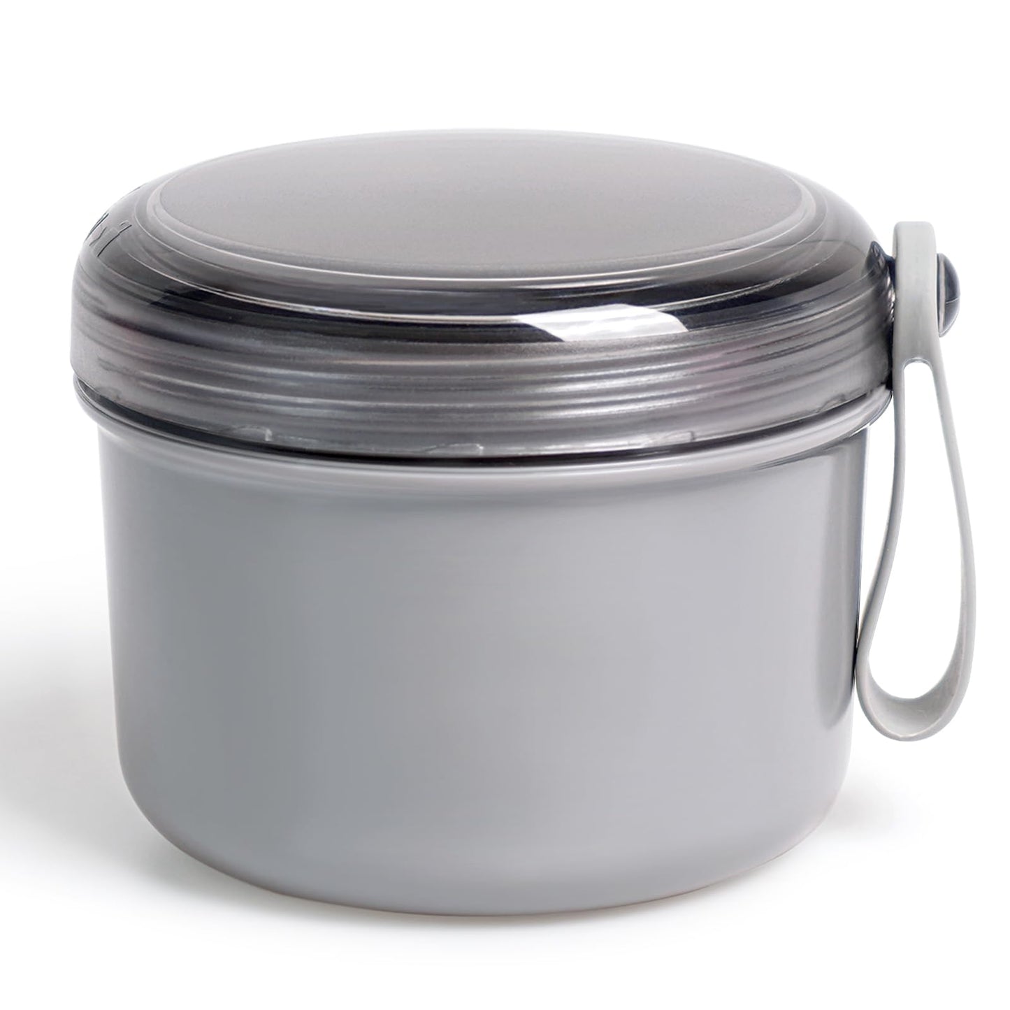 Uouovo Large Denture Bath Cup Grey – Leak-Proof Denture Case for Soaking & Cleaning