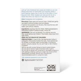Up & Up Lens Wipes 60ct – Individually Wrapped & Pre-moistened