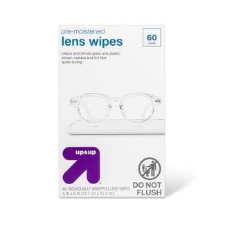 Up & Up Lens Wipes 60ct – Individually Wrapped & Pre-moistened