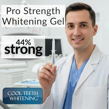 Teeth Whitening Kit – 44% Carbamide Peroxide, Pro Strength (2 Trays, 5 Syringes)
