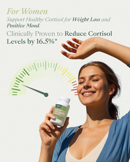 Upbe Ashwagandha for Women & Men – KSM-66®, Bacopa & Milk Thistle, 60 Vegan Capsules
