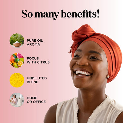 Uplift Aromatherapy Essential Oil Blend - Happy Essential Oil Blend of Calming Essential Oils for Diffusers for Home and Travel with Citrus Essential Oils and Pure Aromatherapy Oils for Diffusers 2oz