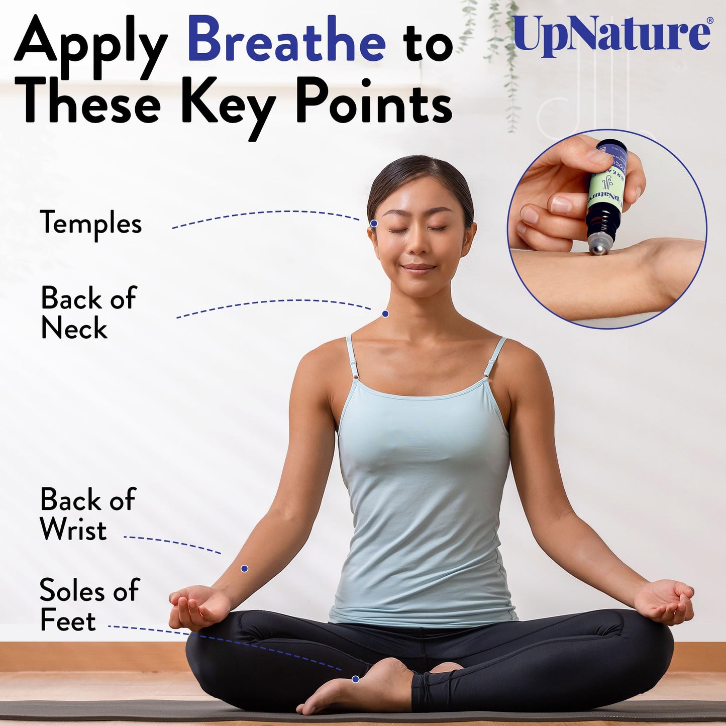 UpNature Breathe Essential Oil Roll On Blend – Natural Breathing Support