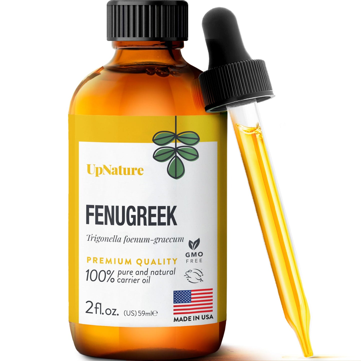UpNature Fenugreek Oil - 100% Pure Fenugreek Seed Essential Oil (2oz)