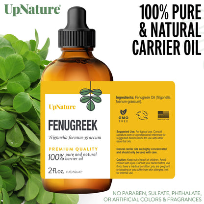 UpNature Fenugreek Oil - 100% Pure Fenugreek Seed Essential Oil (2oz)