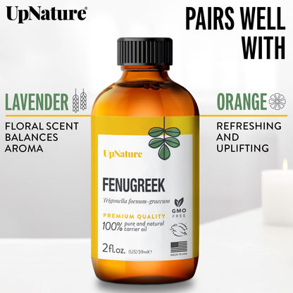 UpNature Fenugreek Oil - 100% Pure Fenugreek Seed Essential Oil (2oz)