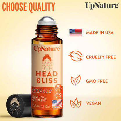 UpNature Head Bliss Roll-On – Migraine Relief & Head Tension Comfort | Nurse Gifts