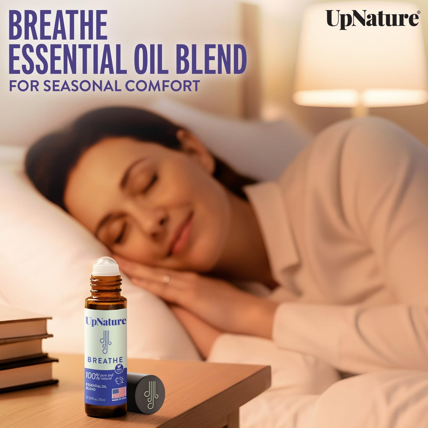 UpNature Essential Oil Roll-On Set – Calm, Beauty & Breathe | Self-Care Gifts