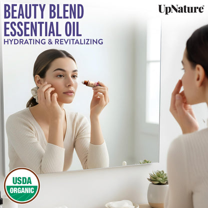 UpNature Essential Oil Roll-On Set – Calm, Beauty & Breathe | Self-Care Gifts