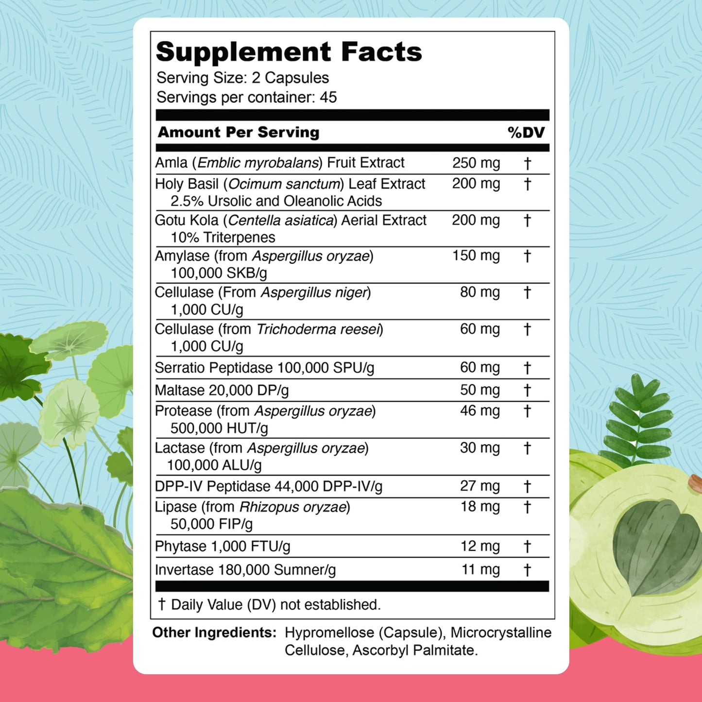 UpWellness Total Revive+ Digestive Enzymes | Broad-Spectrum Digestive Health | 90 Capsules