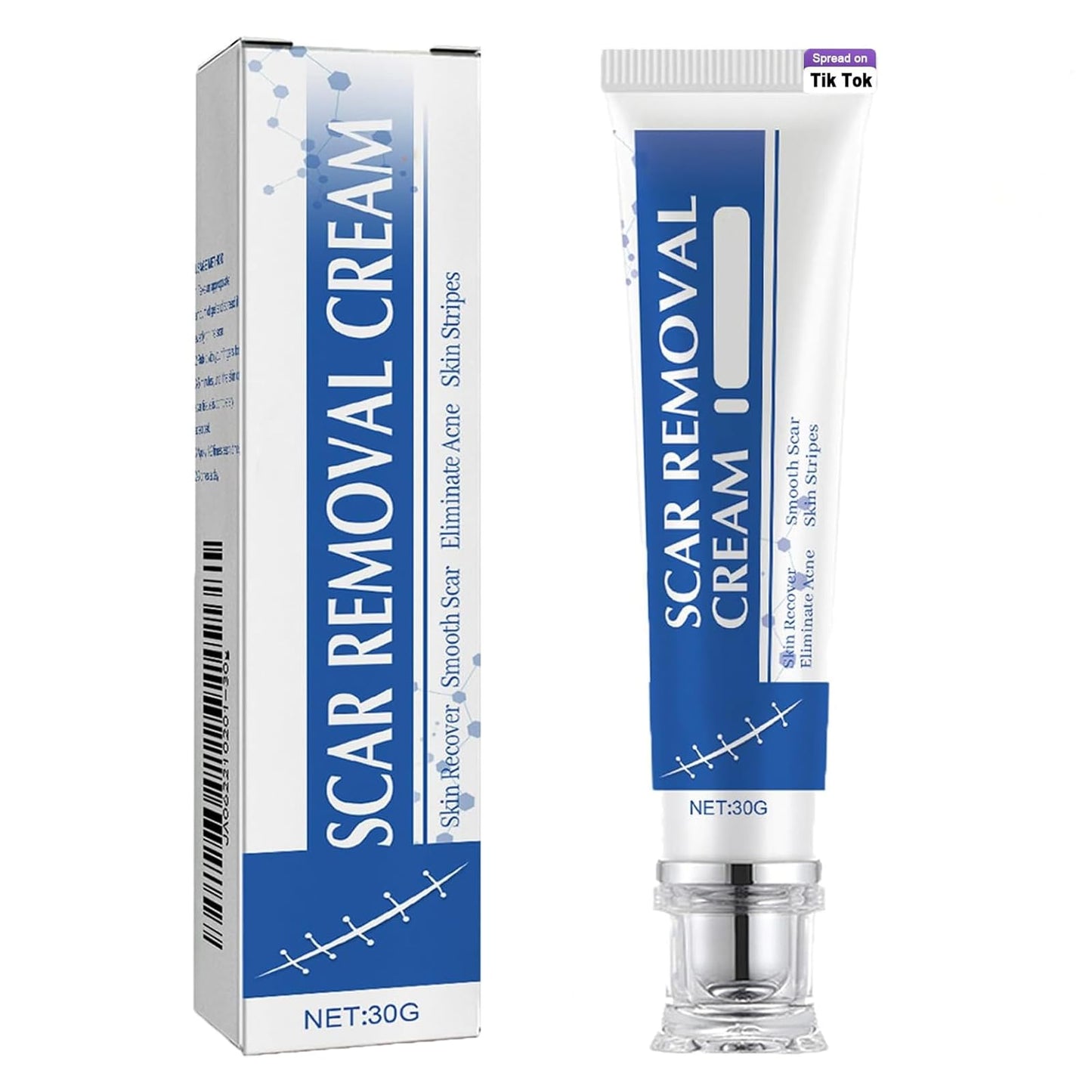 URABOS Scar Cream & Silicone Gel for Surgical Scars – Fragrance-Free, Gentle & Nourishing (1pcs)