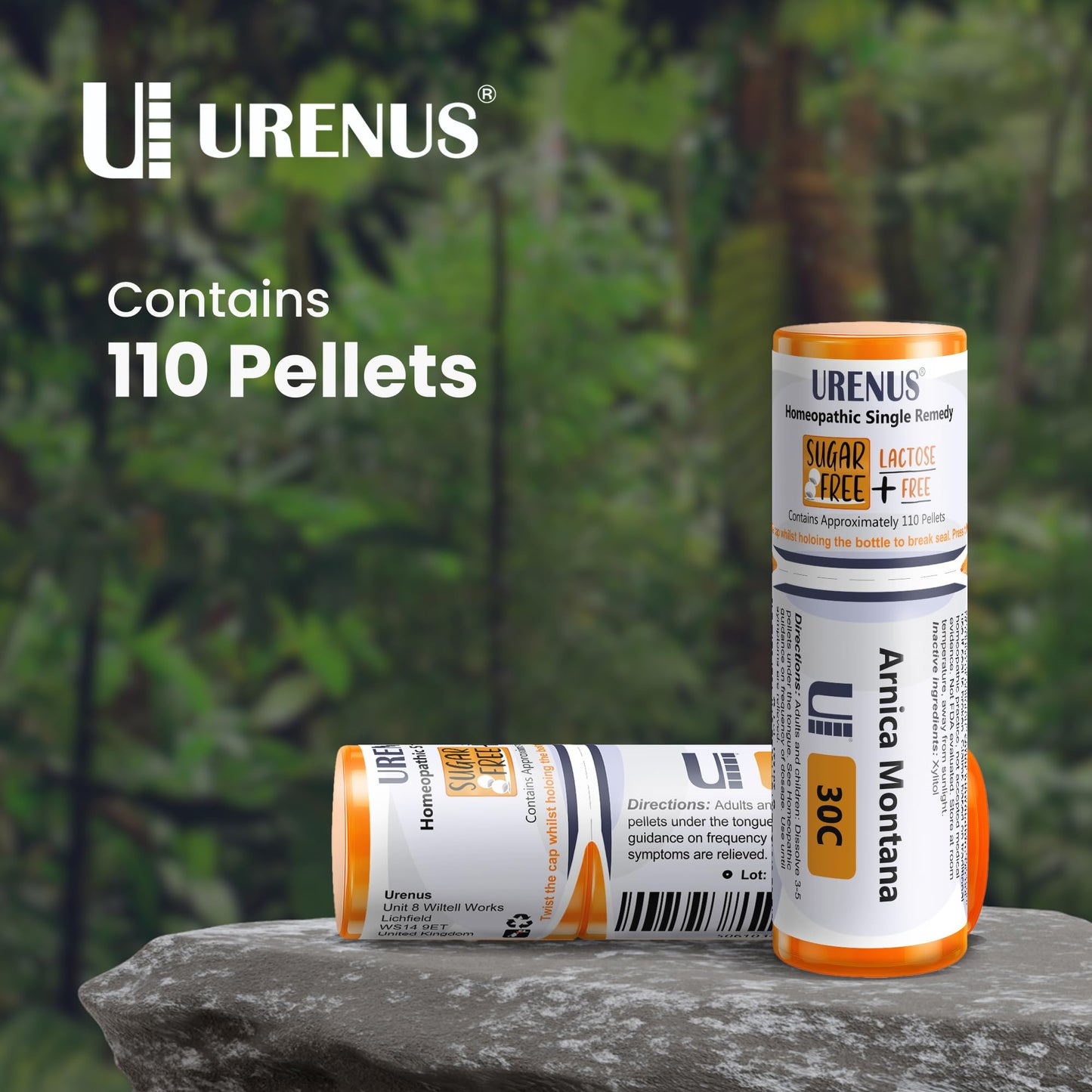 Arnica Montana 30C Sugar Free Lactose Free Homeopathic Remedy - 110 Pellets | Urenus