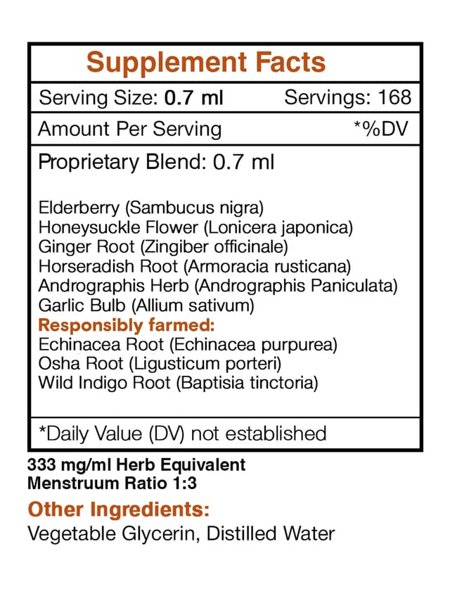 Alcohol-Free Immune Boost Drops – High-Potency 4 oz Tincture